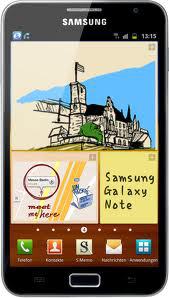 Смартфон Samsung Galaxy Note GT-N7000 Blue - Радужный